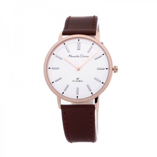 Alexandre Christie AC 8492 Rosegold White Man MHLRGSL